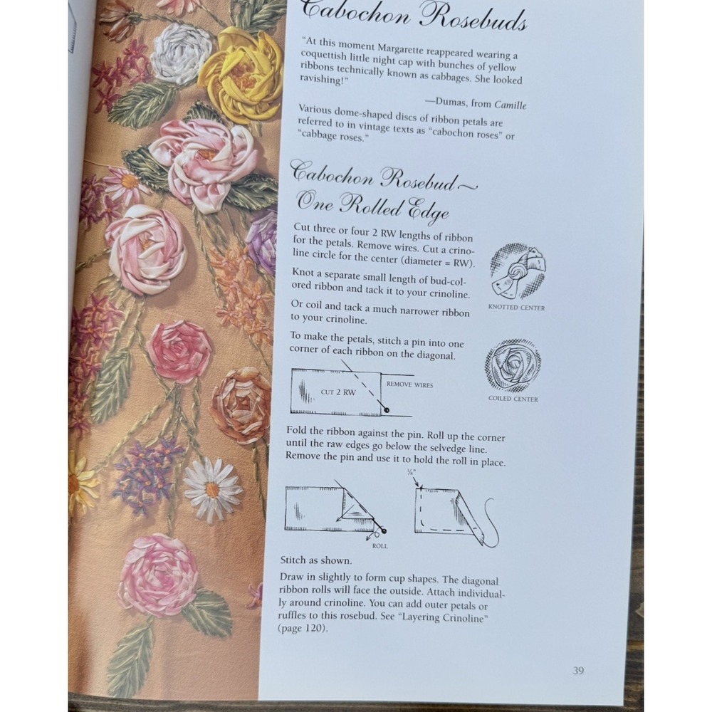 Ribbon Flowers Silk Ribbon Flower Making Millinery Book Candace Kling - Picture 3 of 13